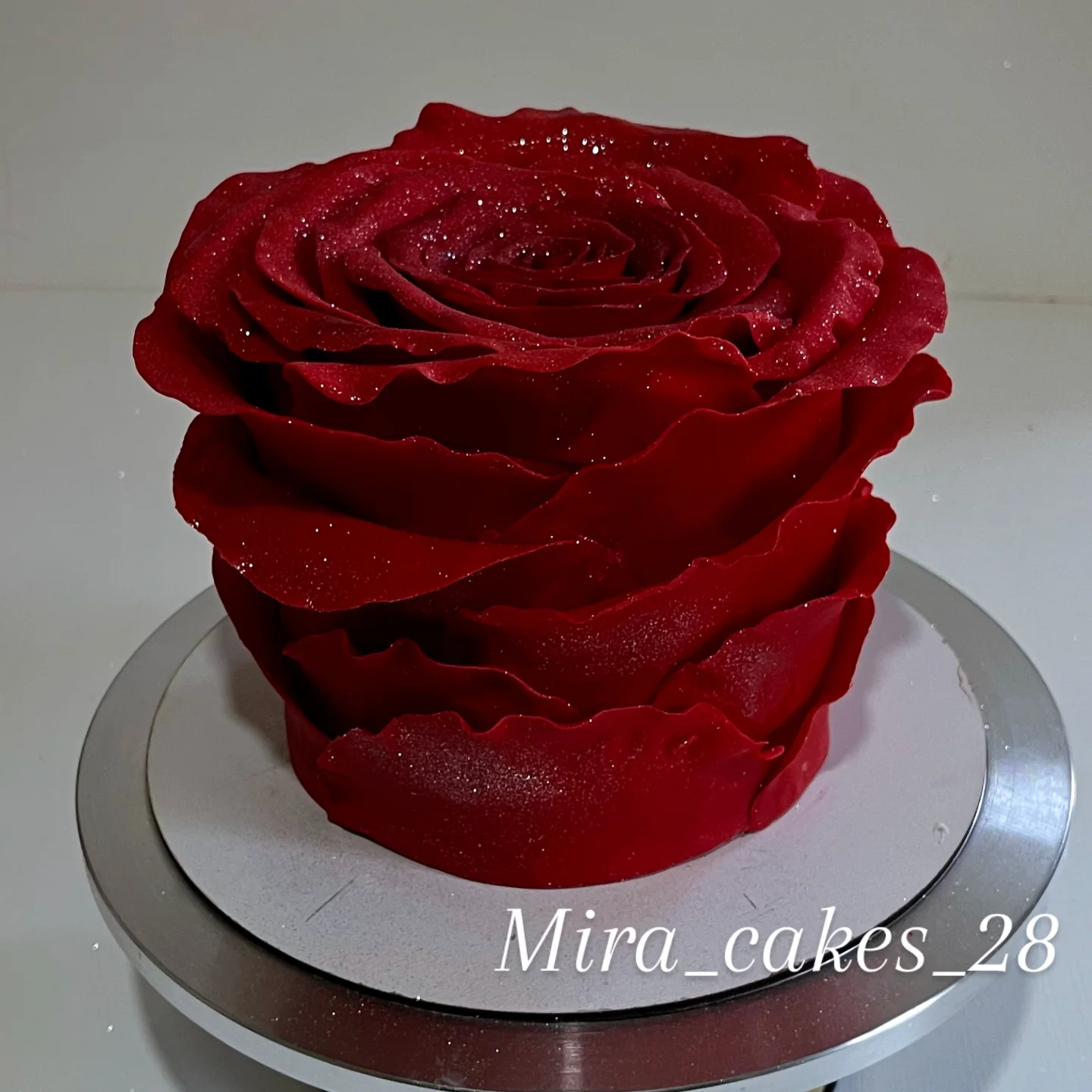 Classic White Wedding Cake - Front View